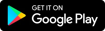 Logo and text encouraging users to download an app from Google Play Store, featuring vibrant colors against a black background.